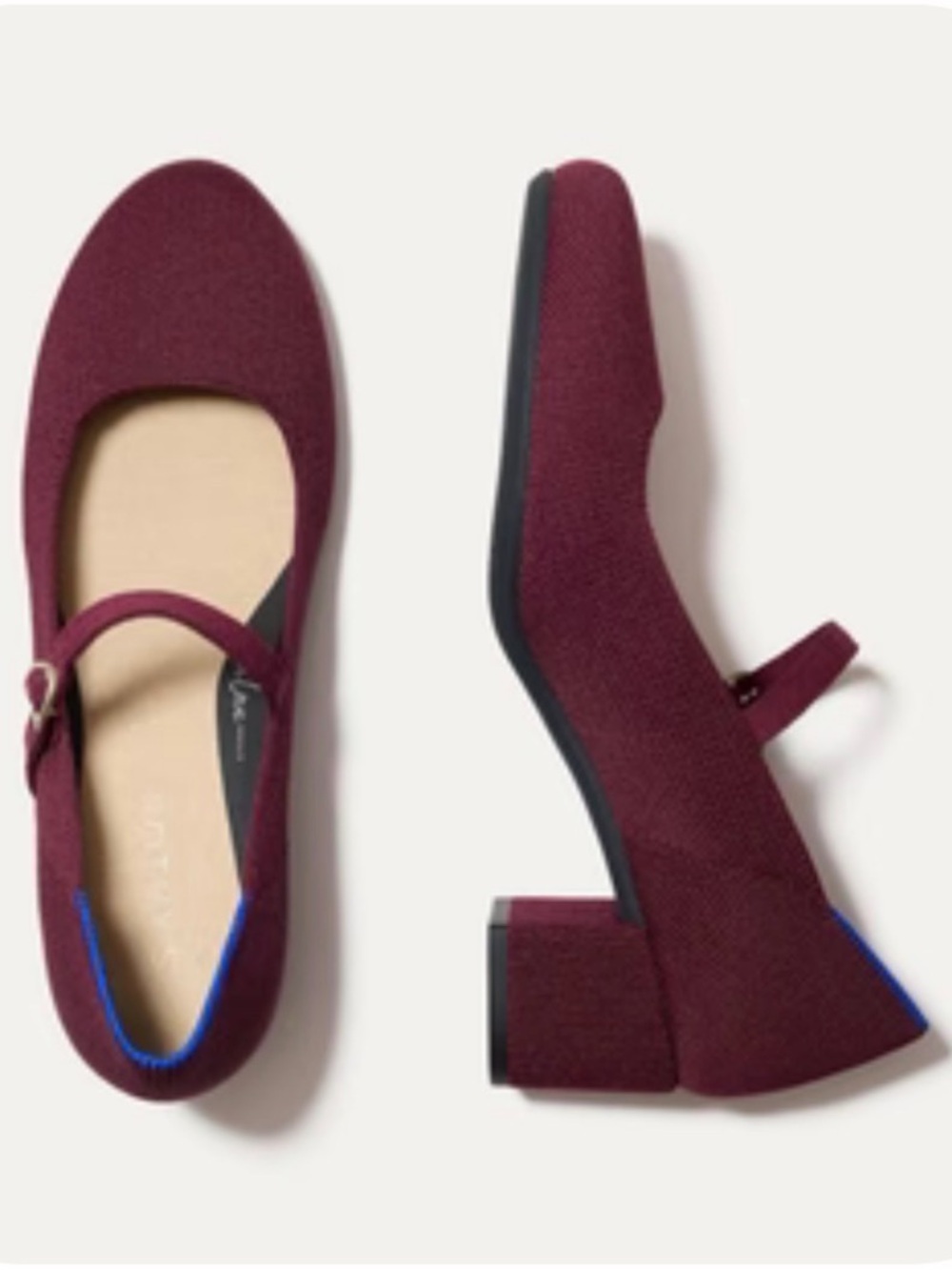 Rothy’s The Mary Jane Heel- Wine Red